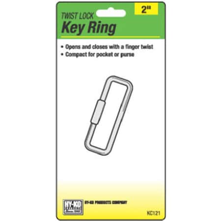 Hy-Ko KC121 Twist Lock Key Ring- Opens & Closes With A Finger Twist, PK5 801191